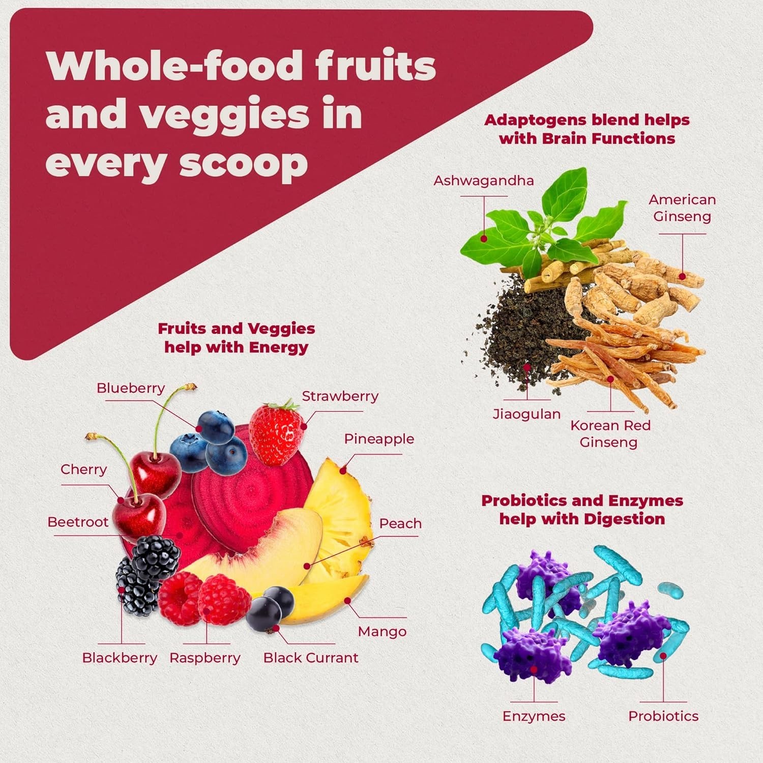 REDS SUPERFOODS Powder Antioxidants Supplement Energy PUREHEALTH RESEARCH