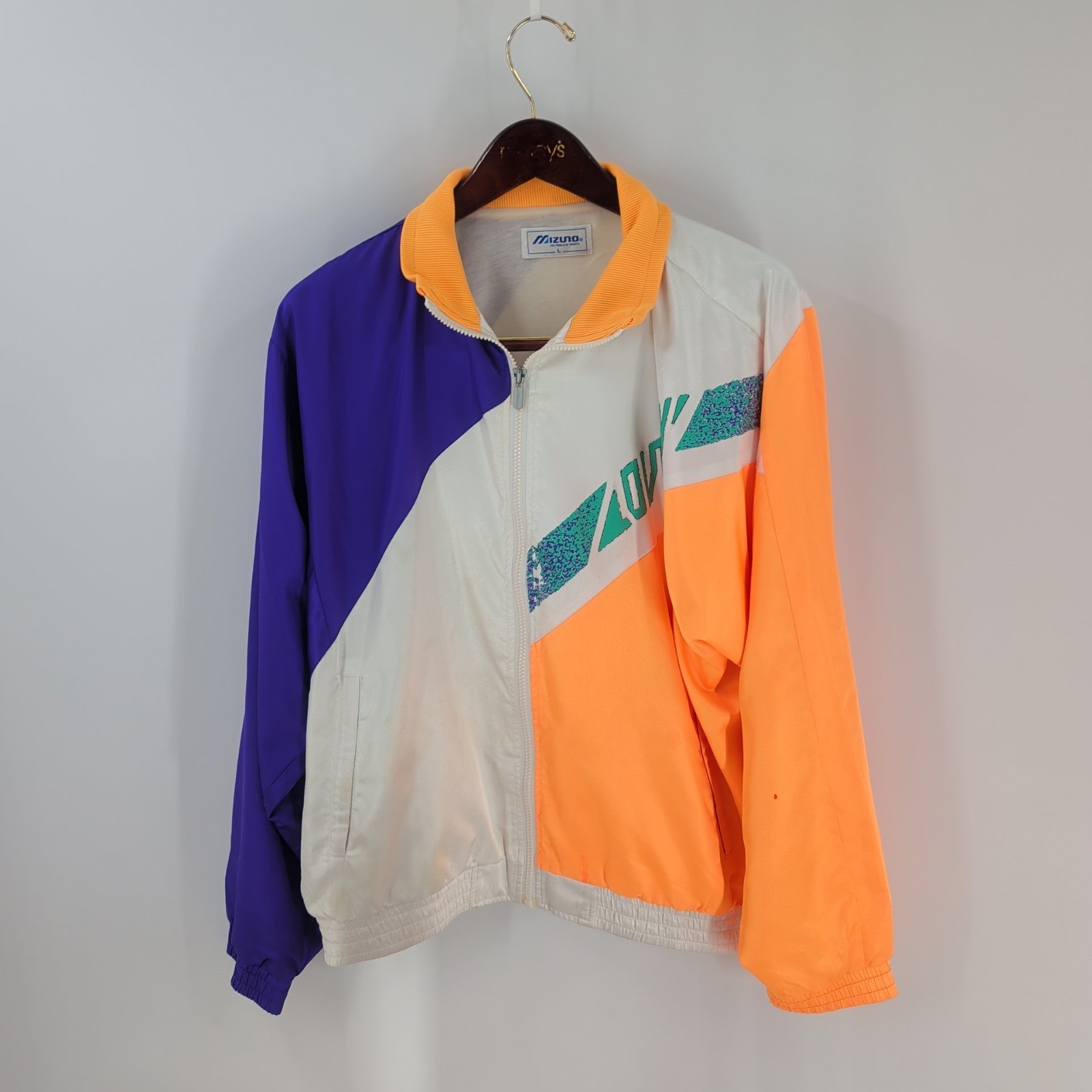 Mizuno, Vintage 90's Mizuno World Of Sports Pockets Full Zip Jacket Multicolor Size L