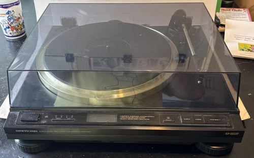 ONKYO CP-1057F Integra Quartz Locked Auto Turntable Tested *see description