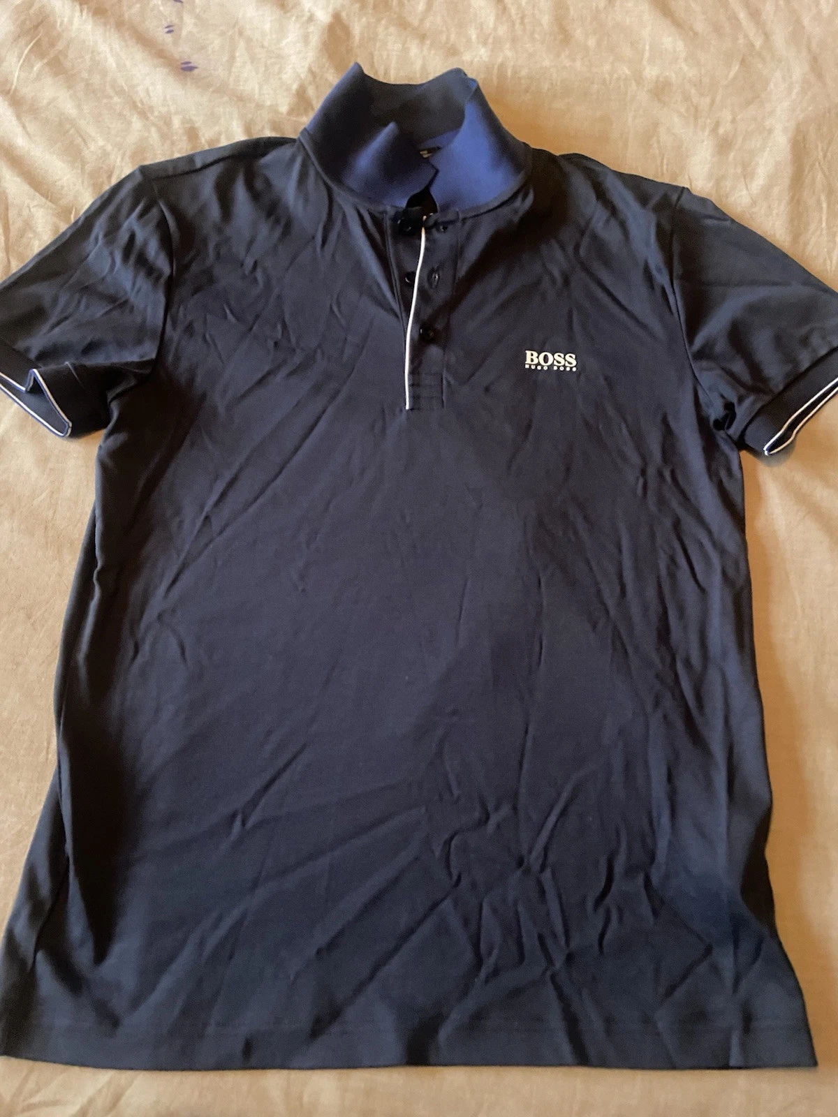 Hugo Boss Men’s Polo Shirt - Blue Size small