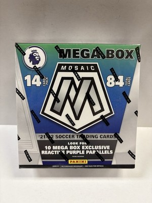 2021/22 PANINI MOSAIC EPL PREMIER LEAGUE SOCCER MEGA BOX RPPs NEW (FANATICS)