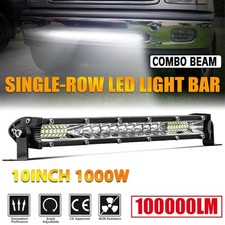 Ultra-thin 1000w 10inch Led Light Bar Combo Flood Spot Offroad Truck Utv Suv 12 Ultra-thin 1000w 10inch Led Light Bar Combo Flood Spot Offroad Truck Utv Suv 12