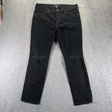 H&M Jeans Mens 36x28 Black Cotton Denim Skinn...