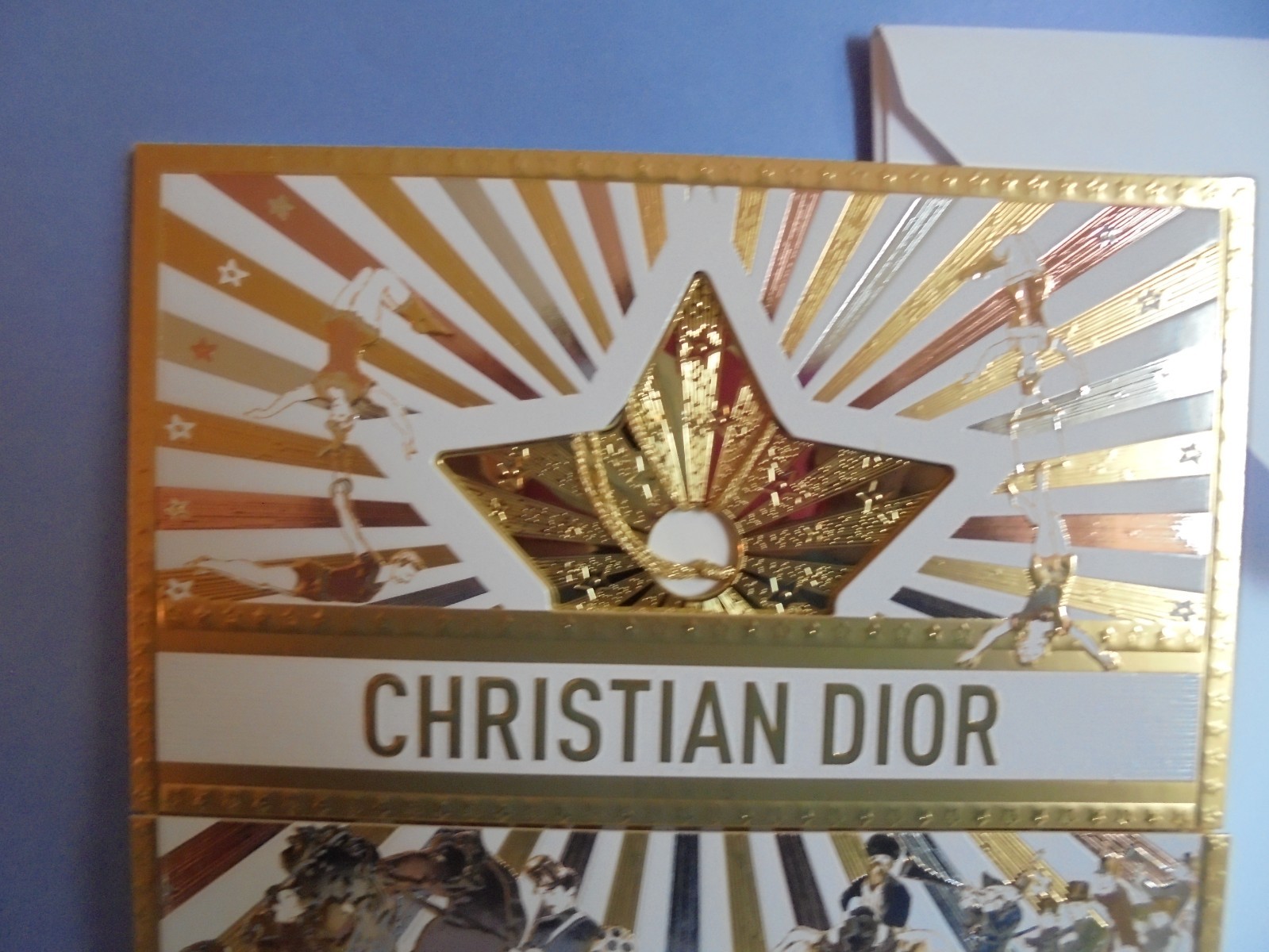 DIOR - CHRISTMAS CARD 2025 IN 3 PARTS - WITH GOLD STAR AND ENVELOPE -