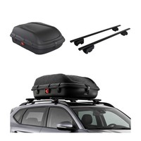 Carbonlook Dachbox 270L + DachträGer Fiat Tipo Cross 2020-2026 Schwarz