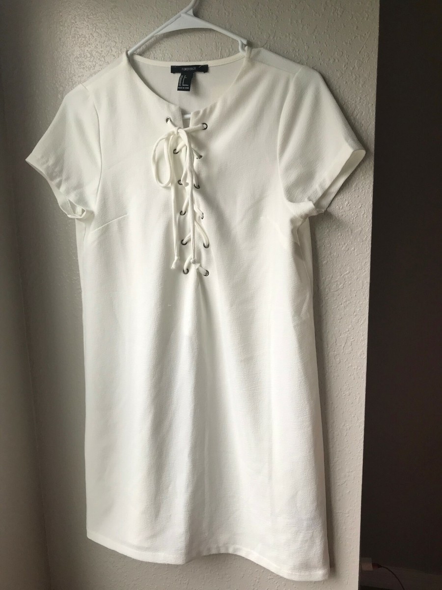 white casual dress forever 21 Dresses Casual Cute Summer Dresses Forever 21 Forever 21 Women's Cutout  Ruffle-Tiered Mini Dress In