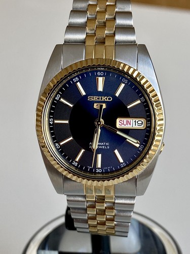 SEIKO 5 DATEJUST BLUE DIAL SNXJ92 K1 