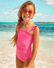 NWT LILLY PULITZER SIZE 10 GIRLS ASHLEIGH ONE-PIECE SWIMSUIT ROXIE PINK