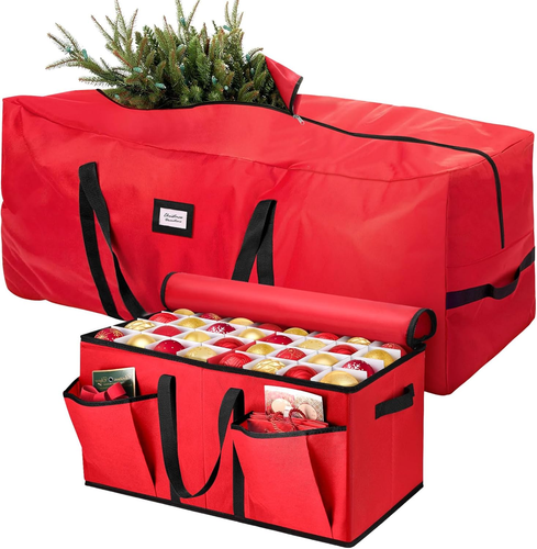 2 Pcs Christmas Tree Storage Bag for 9ft Artificial Trees with Christmas - Picture 8 of 12