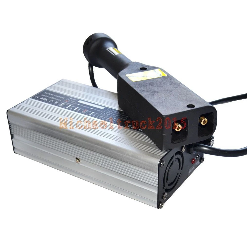 Cargador de batería para carro de golf 48V EZGO Powerwise 48 voltios EZ-GO TXT medallista estilo D Foto 3 de 4