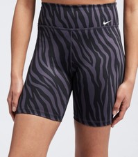 Nike Women's One 7 Inch Icon Clash Tights CZ9207-573 Small