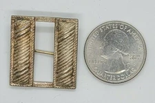 WW1 U.S. ARMY CAPTAIN BARS ORIGINAL LARGE CORRUGATED, PIN BACK   - 1 PAIR