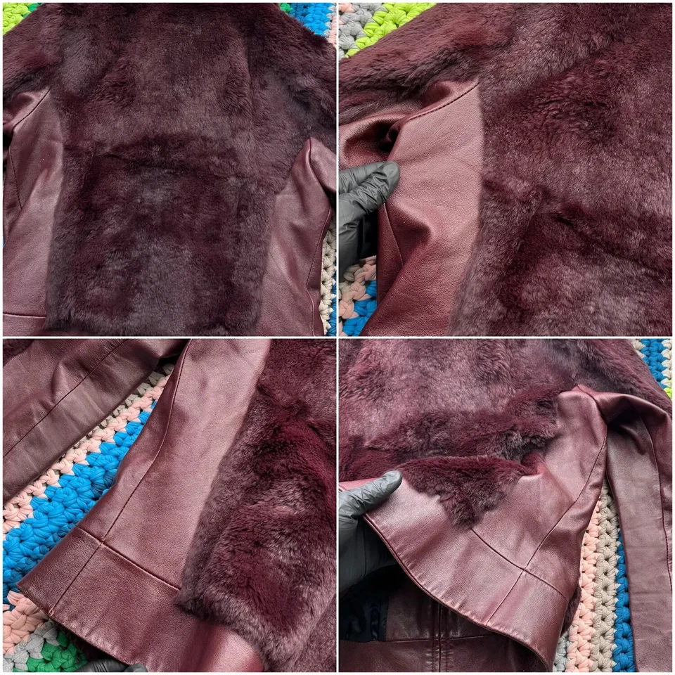 Vintage Real Fur Cropped Jacket Women’s Size M - Image 4 of 4