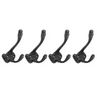 Coat Hooks Hsngers 4 PCS Cast Iron  1883 Wall Mountable For Doors Walls