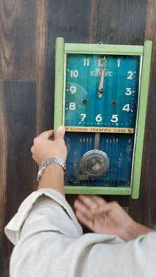 Antique Rare SUPREME SCIENTIFIC Collectible Clock Vintage Pendulum