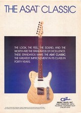 The ASAT Classic G&L Guitar Magazine Print Ad The Standard Of Excellence