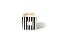 Happy Everything   - Black Stripe Mini Nesting Cube Medium - MINI-NC-BLK-M