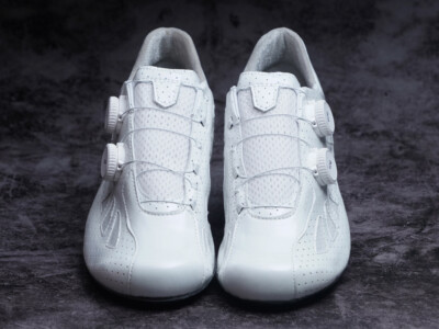 LAKE CX302 Lightweight Cycling Shoes: Clarino White (Wide