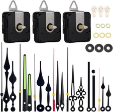 3 Pieces Silent Clock Mechanism Replacement Kit, Battery Operated Clock