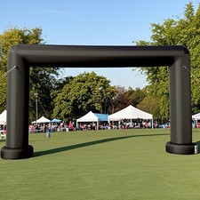 Large 21Ft Square Inflatable Arch with built-in blower - Black