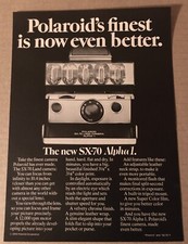 1976 Polaroid SX-70 Alpha 1 Land Camera vintage print ad 70's advertisement