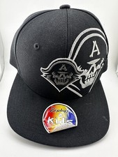 Pirates College Zephyrs Baseball Cap Black Kids Youth One Size Adjustable