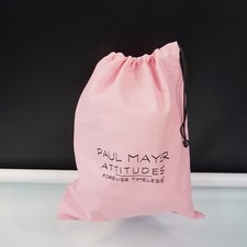 PAUL MAYER ATTITUDES Shoe Dust Bag Pink Drawstring 10" x 14" New