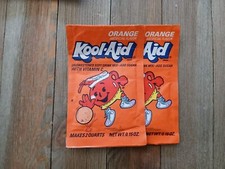 Orange Kool-Aid Unopened Packet Flavored Vintage Original Beverage Drink