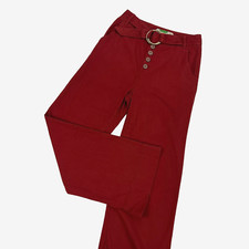 By Anthropologie Womens Cassidy Wide Leg Pants Trousers Sz 4 Belted High Waist