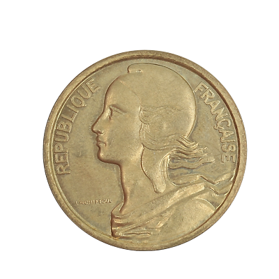 France. Fifth Republic. 20 Centimes 1961. Essai de Baron