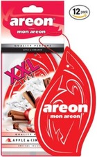 Areon MON XXL Modern Classic Design Car Air Freshener - Apple Cinnamon 12pack