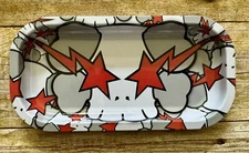 Kaws Custom 8”x4” Rolling Tray Cross Bone Skull  Limited Brand New Hype Graffiti