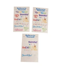 Mrs Grossman Grossman's Stickers 2 Full + 1 Partial Encouraging Captions 2003