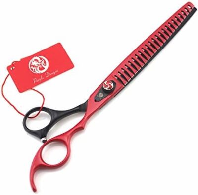 8 Inch Pet Grooming Scissors 440C Stainless Steel Sharp Ergonomic Design