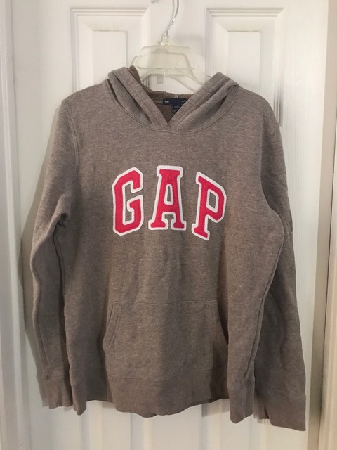 LT BROWN GAP FACTORY SWEATER HOODIE SZ MEDIUM | eBay
