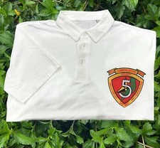 5th communications battalion vietnam embroidered patch polo shirt