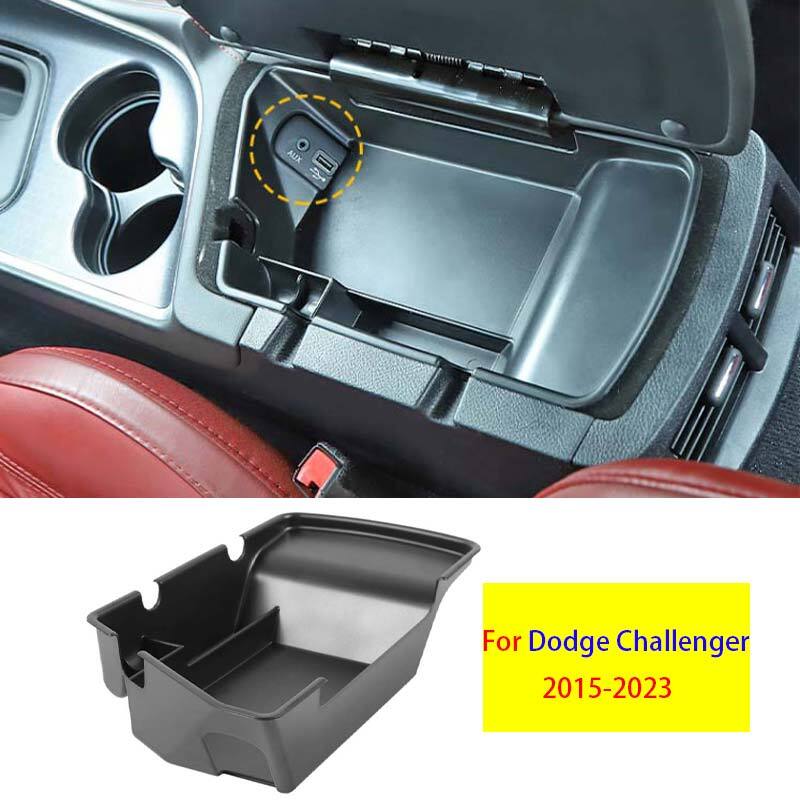 Fit For Dodge Challenger 20152023 Matte Black Armrest Box Holster Trim