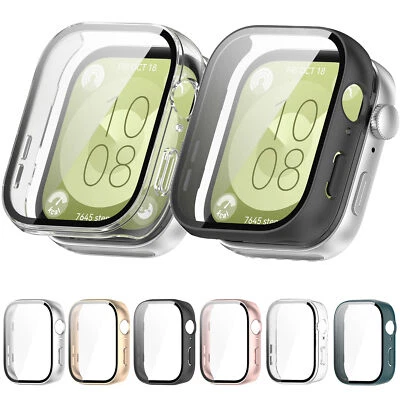 MITCOMM Hard PC Hülle Für Huawei Watch Fit 3 Full Cover Case Displayschutz Schutzglas