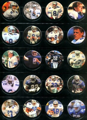 1993 DALLAS COWBOYS 30 MILK CAPS POGS AIKMAN HARPER IRVIN NOVACEK SMITH WILLIAMS
