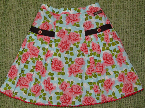 MATILDA JANE Skirt Country Floral Mini Rose Print Girls 10 NEW