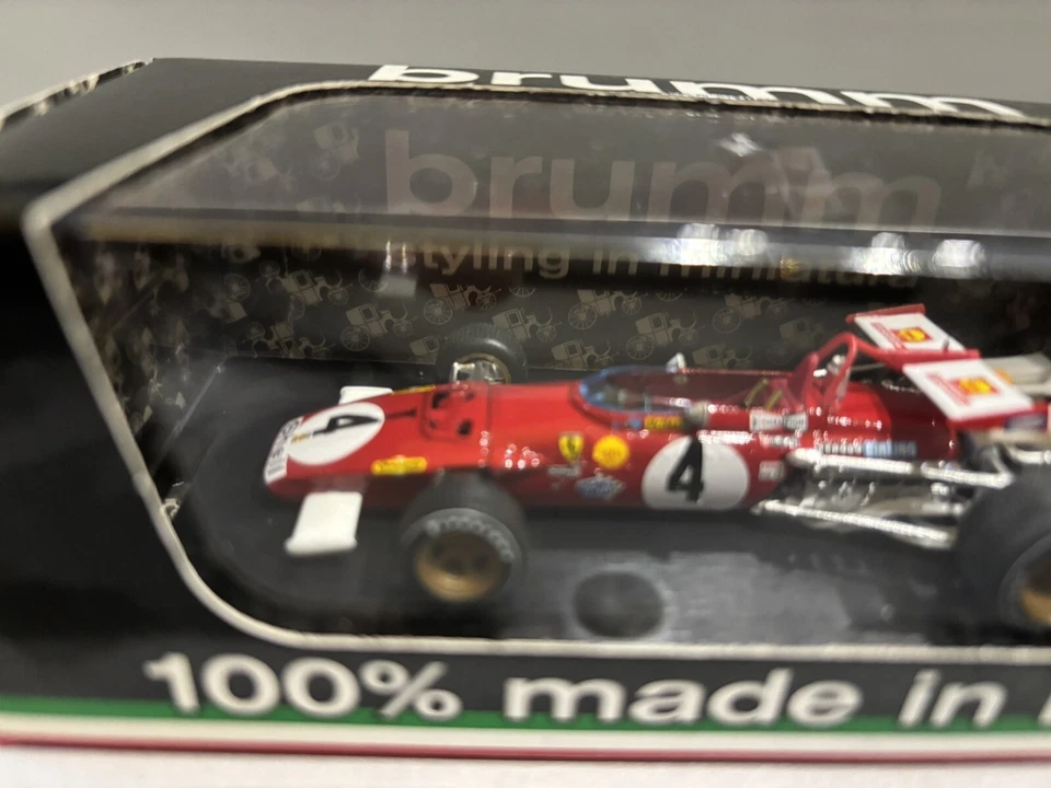 Ferrari 312B GP Italia 1970 Winner #4 Regazzoni 1:43 BRUMM R313 - Immagine 2 di 4