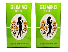 German Herb Sliming Herb/Slimming Tea/Thai Herbal Tea - 2 Boxes (100 Teabags)