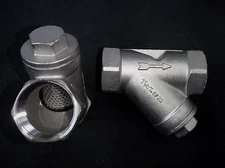 STAINLESS STEEL Y STRAINER 1 1/4" NPT PIPE YS-125