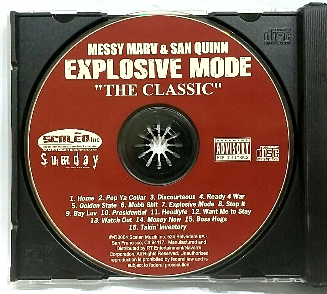 CD) Messy Marv & San Quinn – Explosive Mode, 2CD & 1DVD, Album