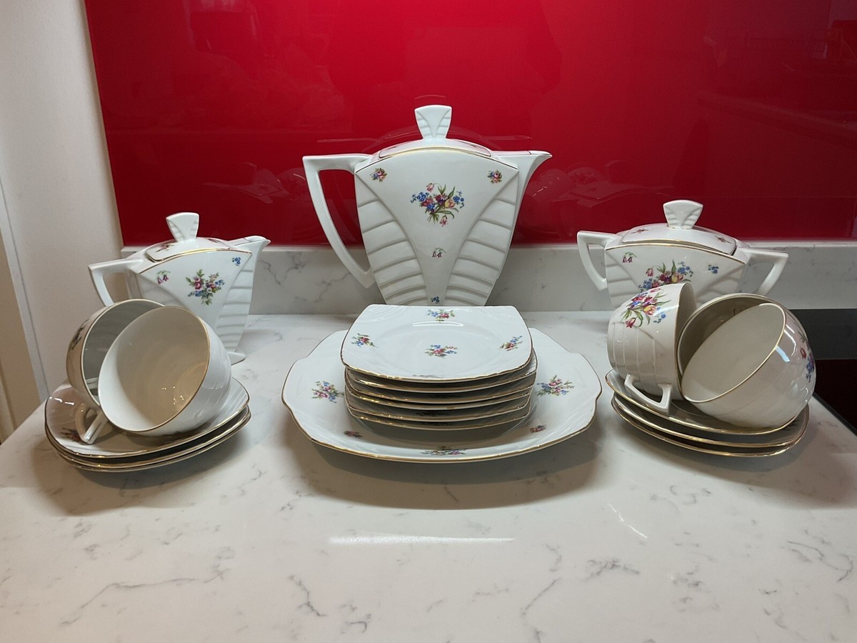 cookie  ルタンセット Rare Vintage MZ Czechoslovakia Art Deco Coffee / Tea Set | eBay UK