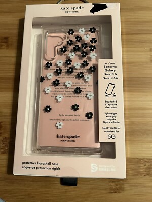 Kate Spade NY Case for Samsung Galaxy Note 10 Scattered Flowers Clear - New