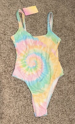 NWT Stoney Clover Lane rainbow one piece swimsuit