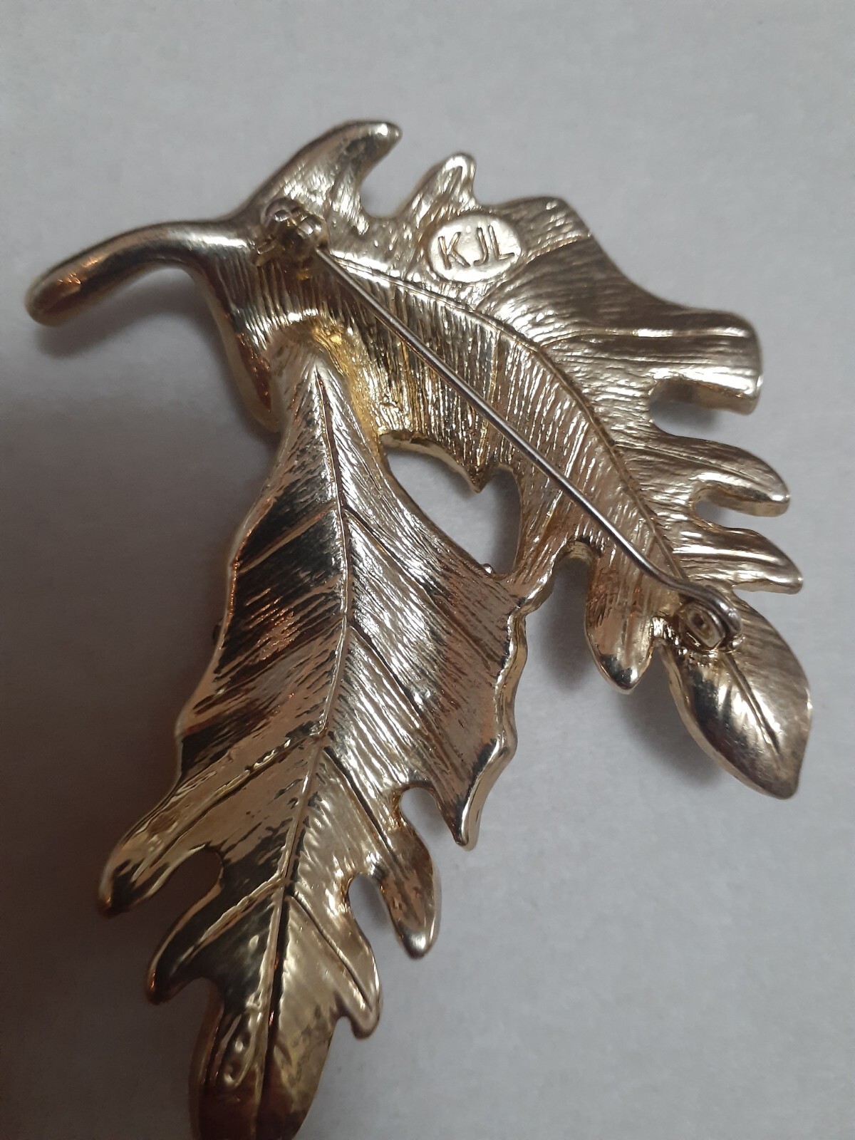 Vintage Kenneth J. Lane KJL Large Peridot Topaz R… - image 3