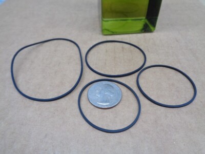 FOUR BELT KIT FITS SONY RADIO CFS-9000 BLACK RED OR SILVER MODEL (4 NEW BELTS)!