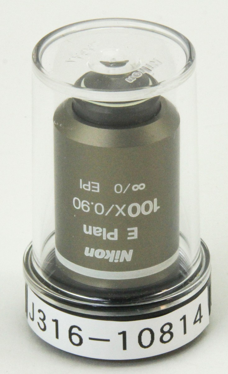 10814 NIKON 100X EPI DRY MICROSCOPE OBJECTIVE LENS E PLAN 100X